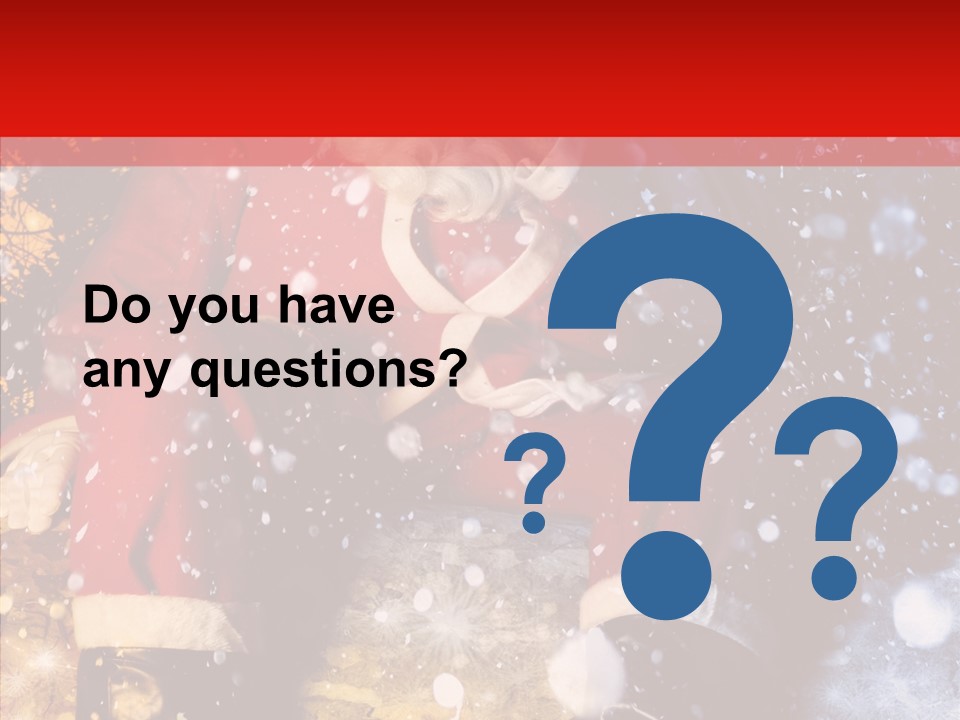 Christmas Red Clause PowerPoint Template