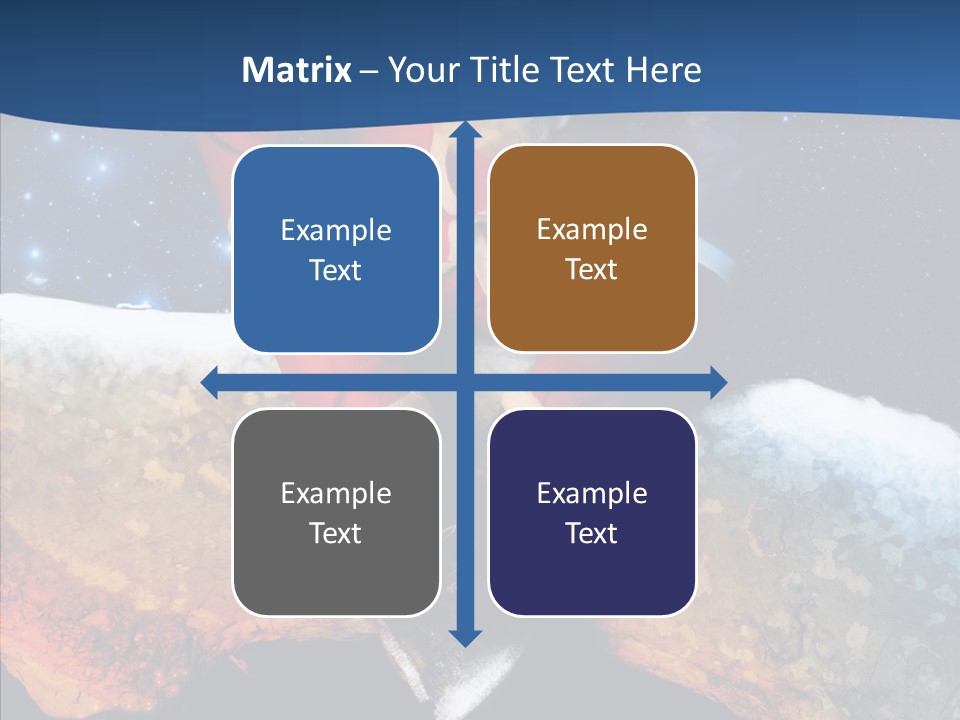 White Santa Fat PowerPoint Template