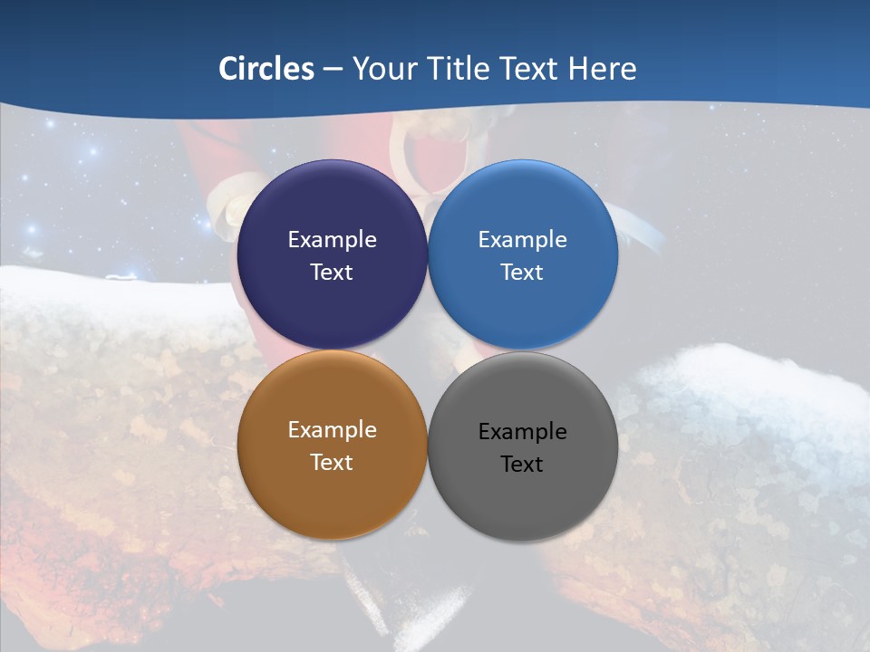 White Santa Fat PowerPoint Template