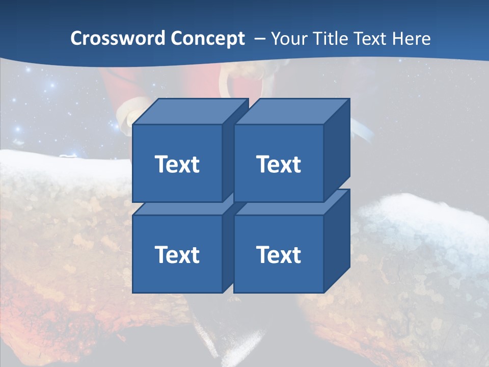 White Santa Fat PowerPoint Template