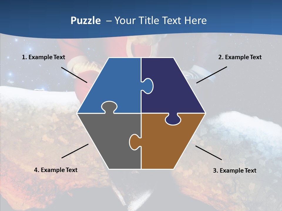 White Santa Fat PowerPoint Template