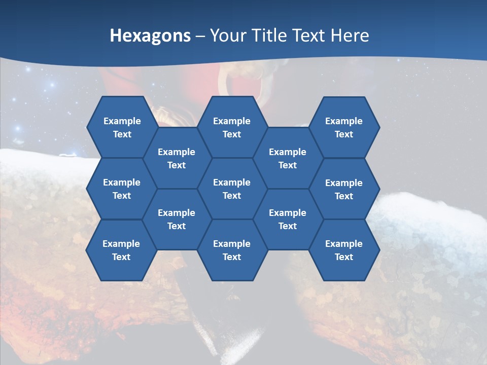 White Santa Fat PowerPoint Template