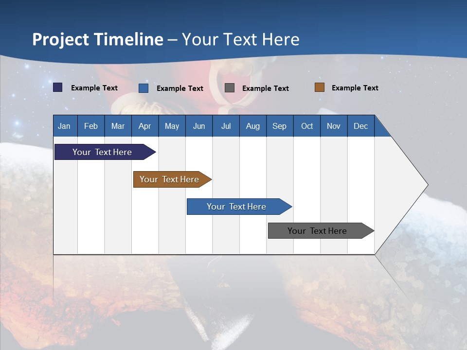 White Santa Fat PowerPoint Template