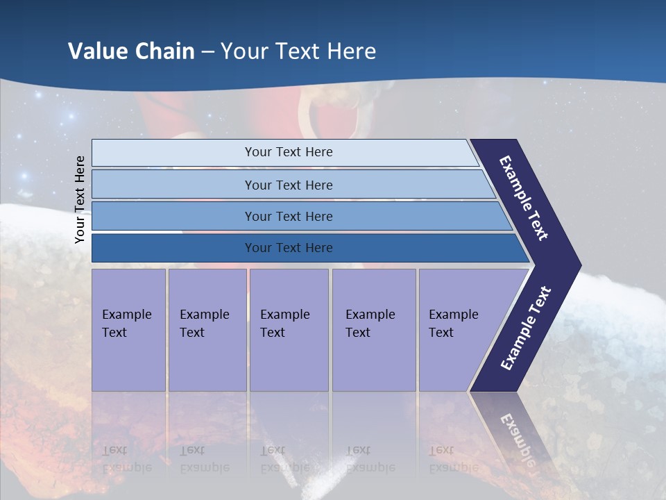 White Santa Fat PowerPoint Template