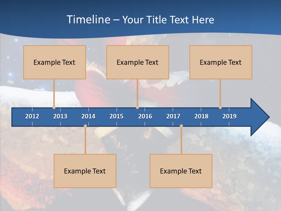 White Santa Fat PowerPoint Template
