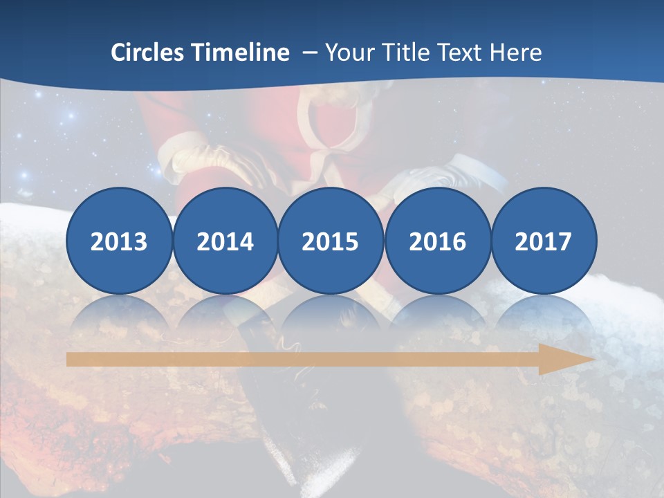 White Santa Fat PowerPoint Template