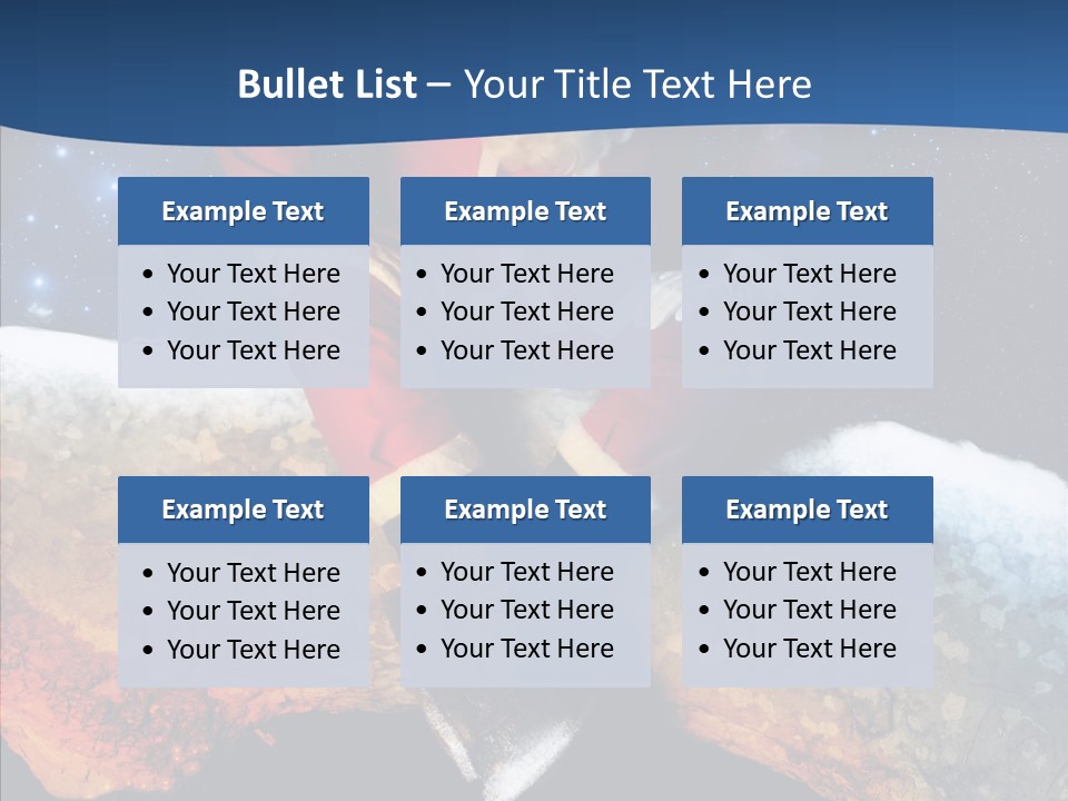 White Santa Fat PowerPoint Template