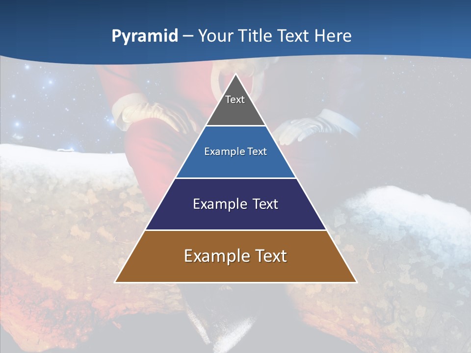 White Santa Fat PowerPoint Template