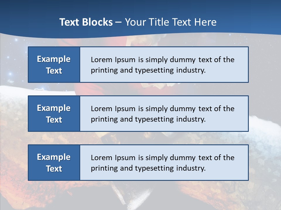 White Santa Fat PowerPoint Template