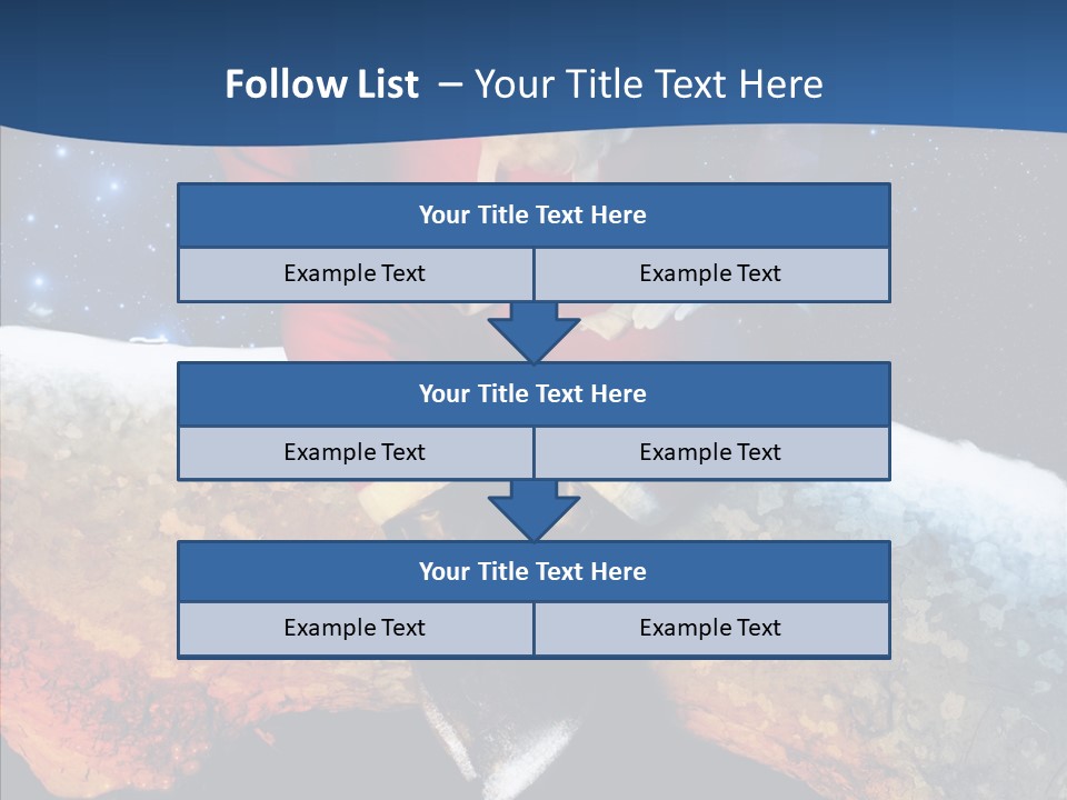 White Santa Fat PowerPoint Template