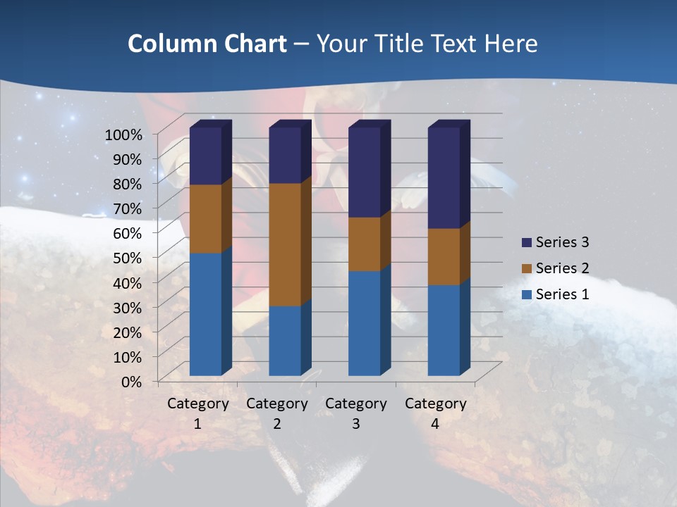 White Santa Fat PowerPoint Template
