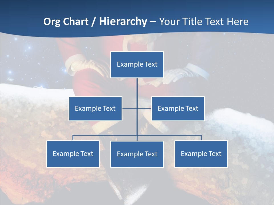White Santa Fat PowerPoint Template