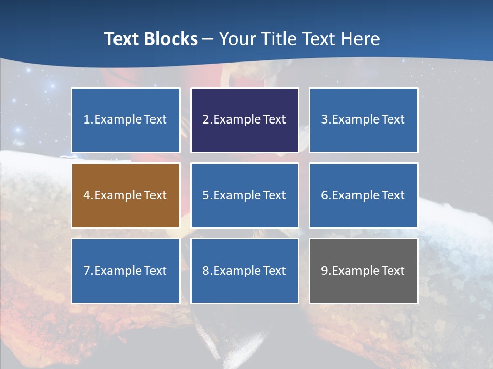 White Santa Fat PowerPoint Template