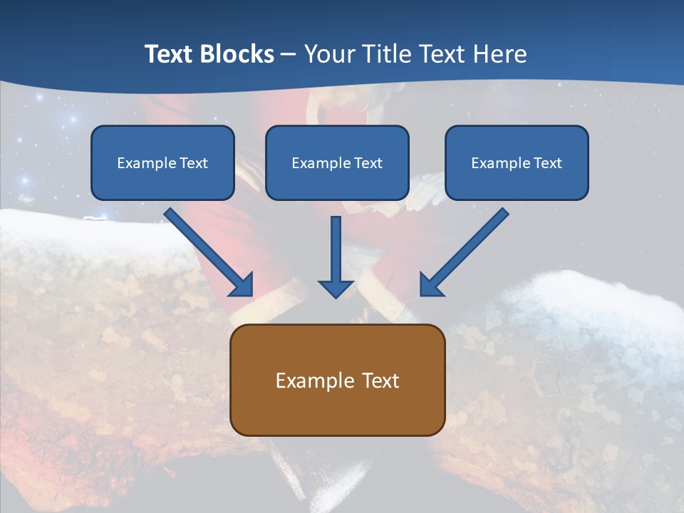 White Santa Fat PowerPoint Template