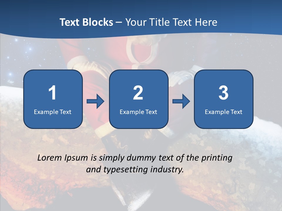 White Santa Fat PowerPoint Template