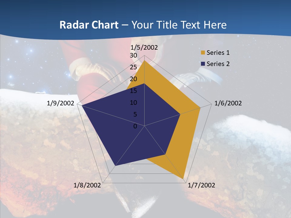 White Santa Fat PowerPoint Template