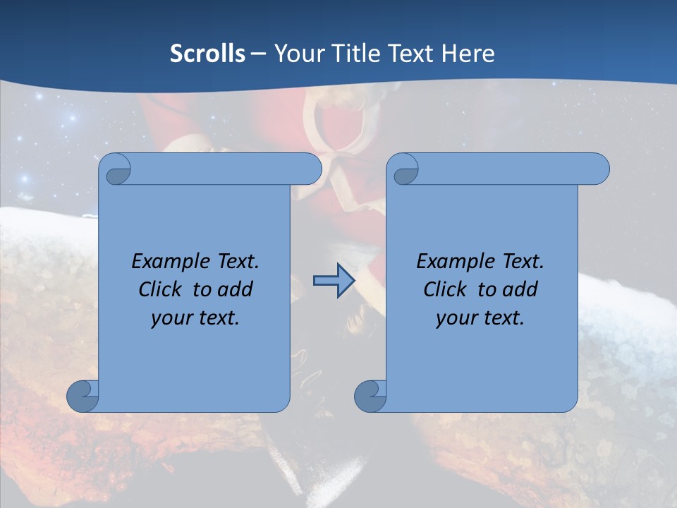 White Santa Fat PowerPoint Template