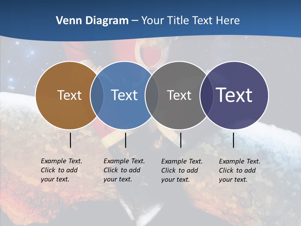 White Santa Fat PowerPoint Template