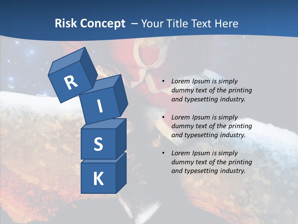 White Santa Fat PowerPoint Template