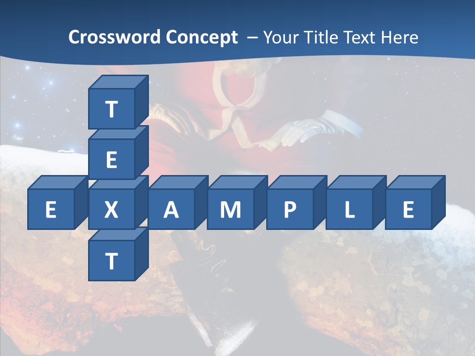 White Santa Fat PowerPoint Template