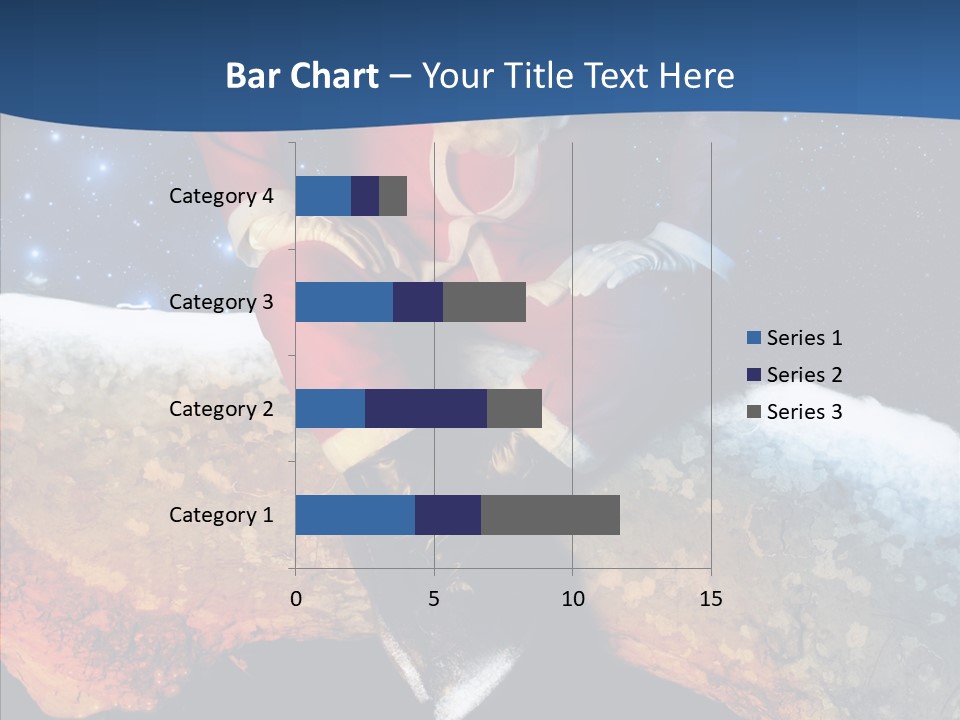White Santa Fat PowerPoint Template