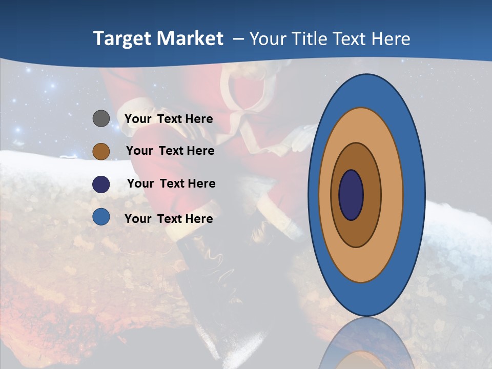 White Santa Fat PowerPoint Template