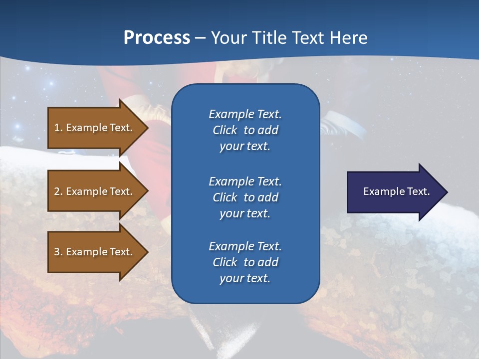 White Santa Fat PowerPoint Template