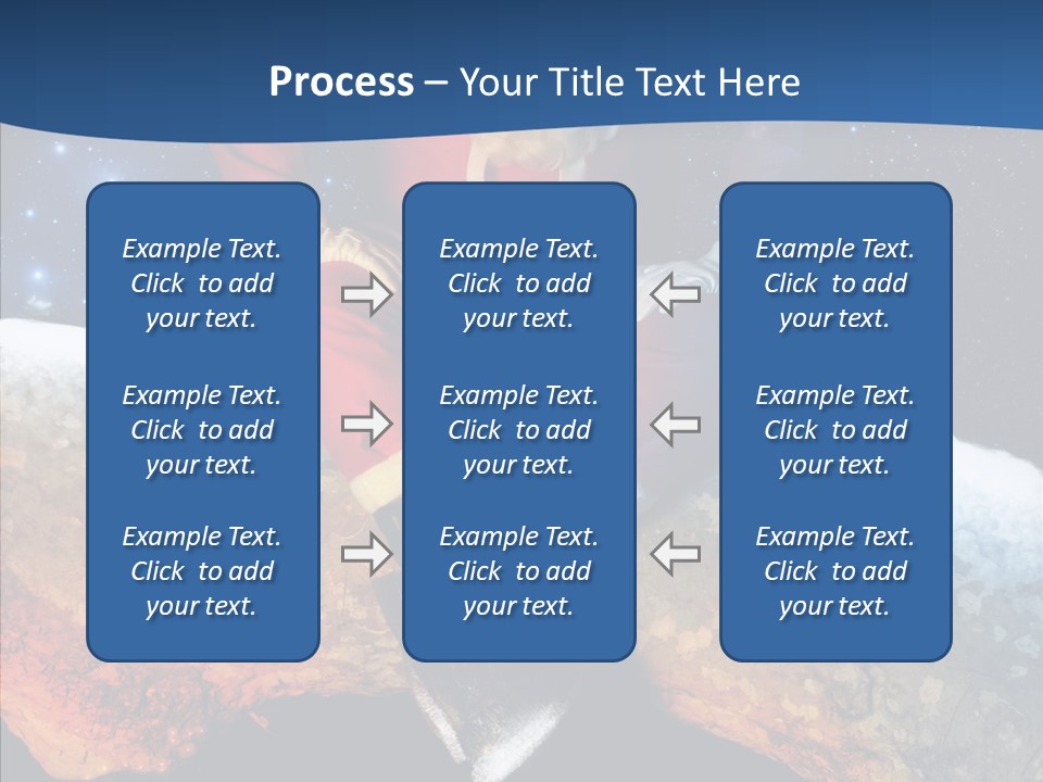 White Santa Fat PowerPoint Template