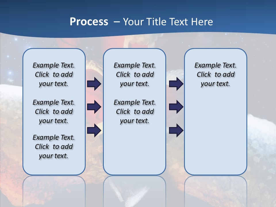 White Santa Fat PowerPoint Template