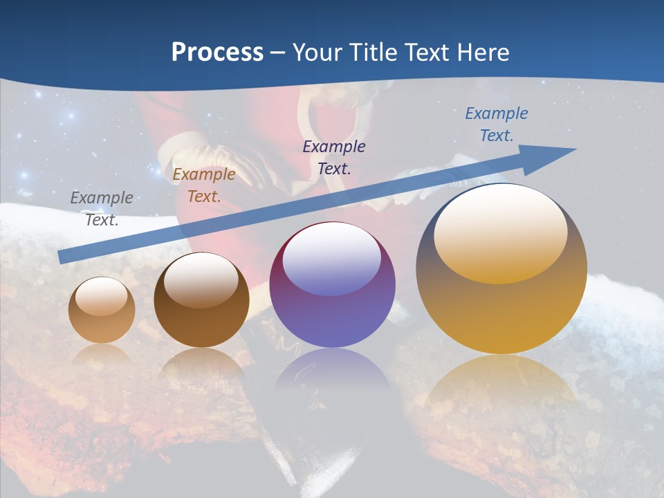 White Santa Fat PowerPoint Template