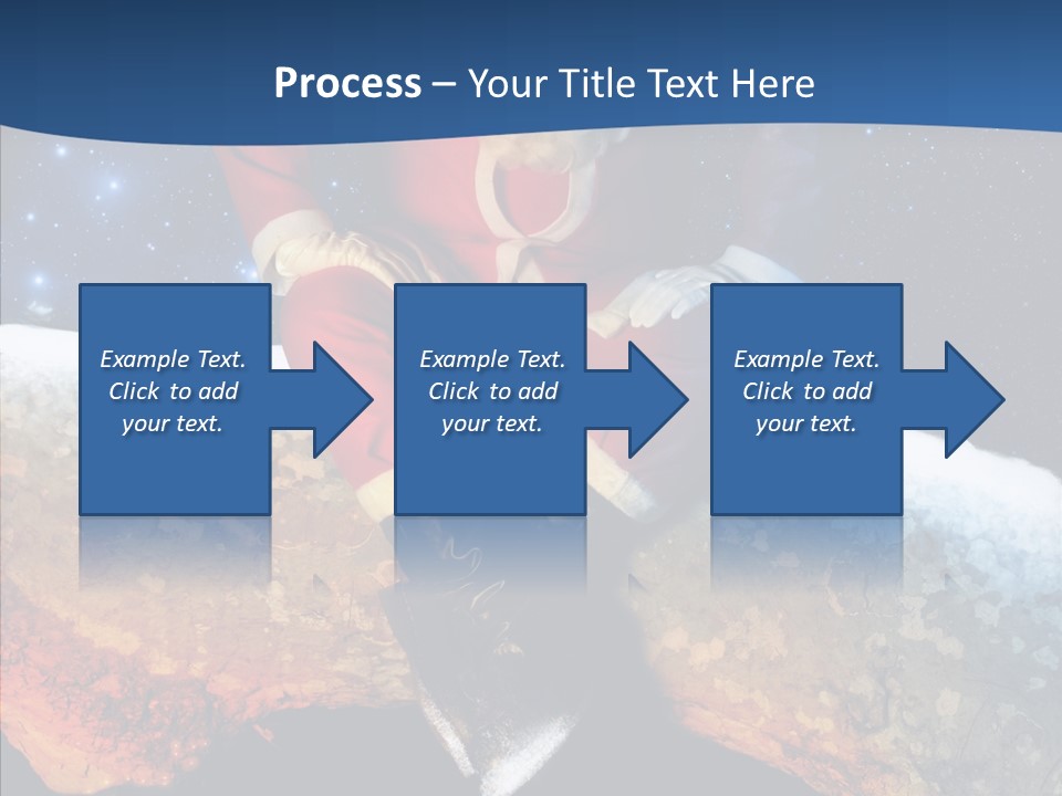 White Santa Fat PowerPoint Template