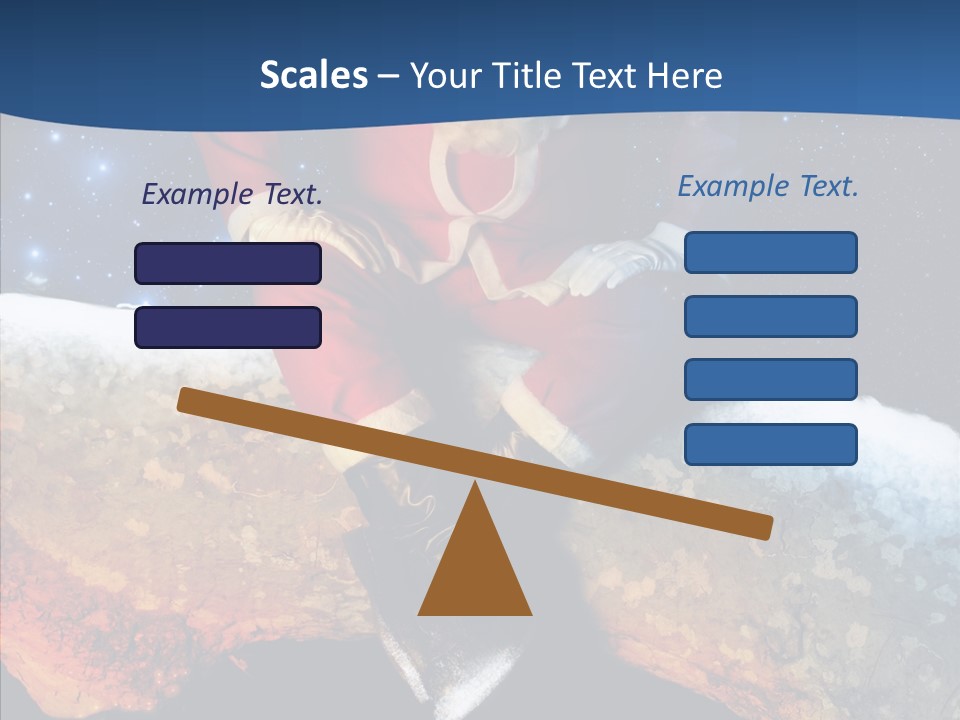 White Santa Fat PowerPoint Template