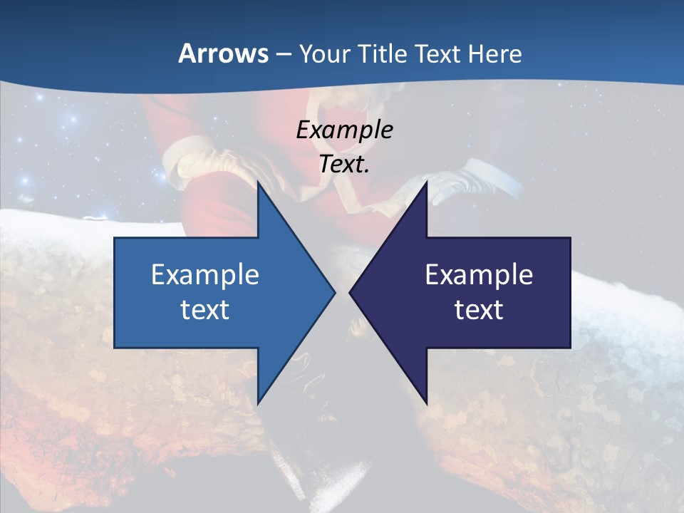 White Santa Fat PowerPoint Template