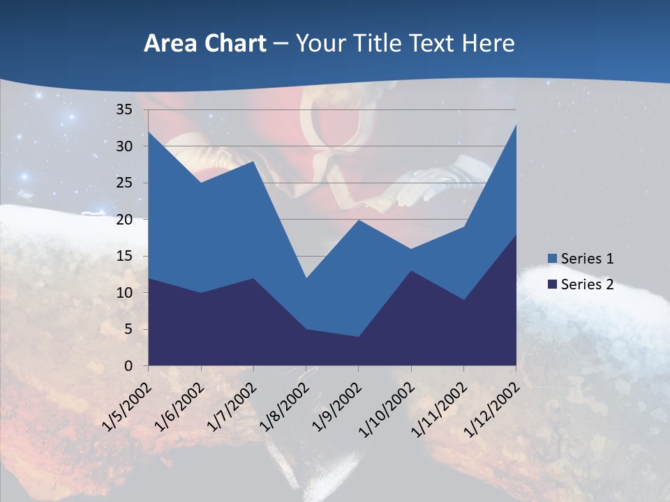 White Santa Fat PowerPoint Template