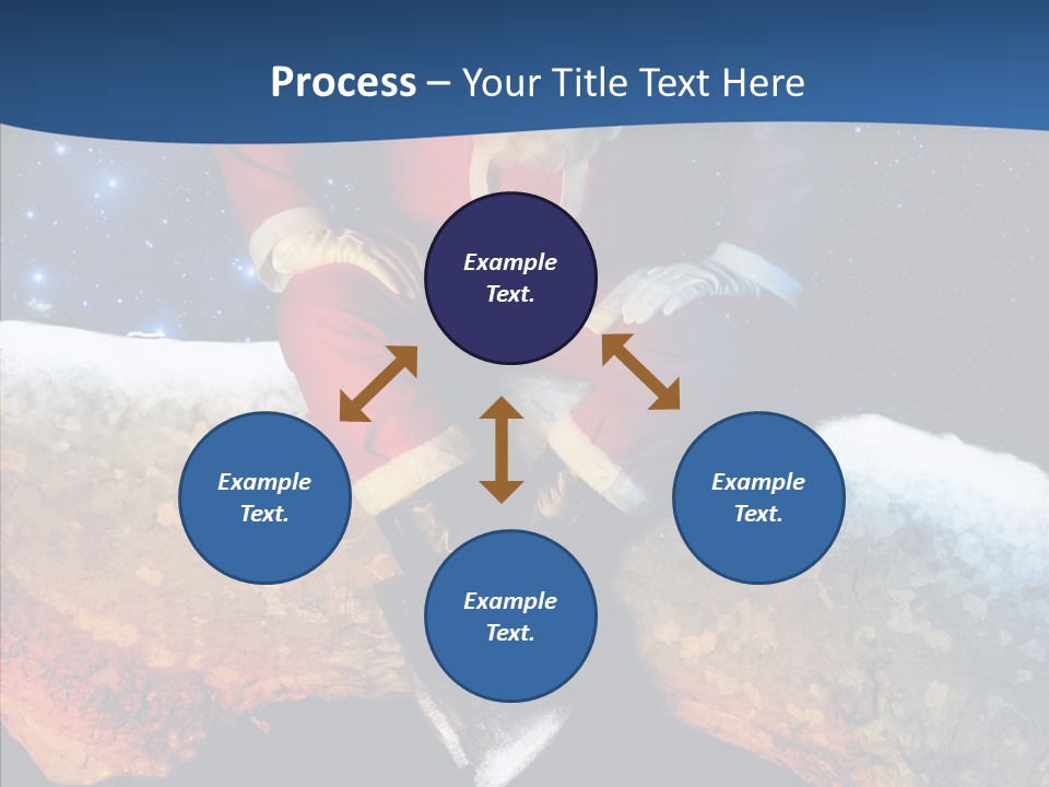 White Santa Fat PowerPoint Template