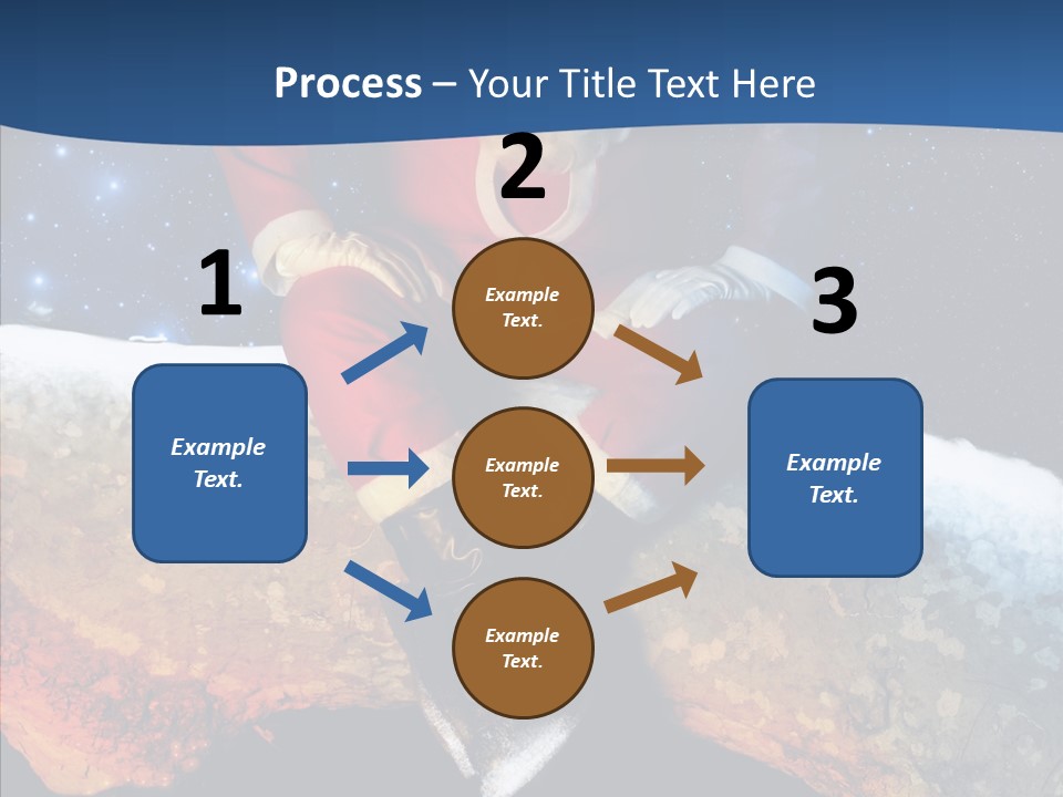 White Santa Fat PowerPoint Template