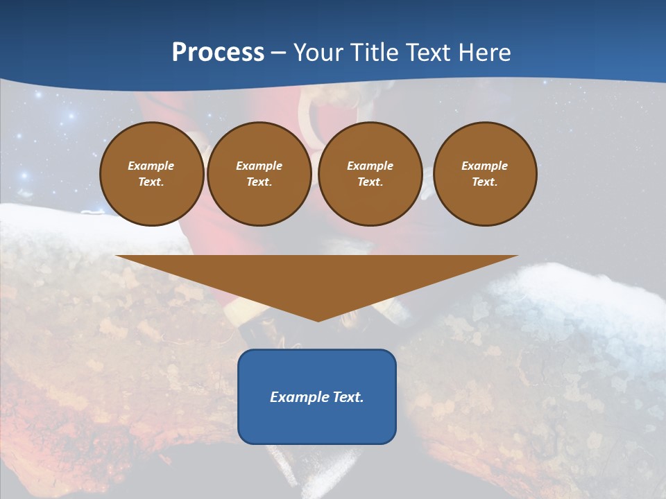 White Santa Fat PowerPoint Template