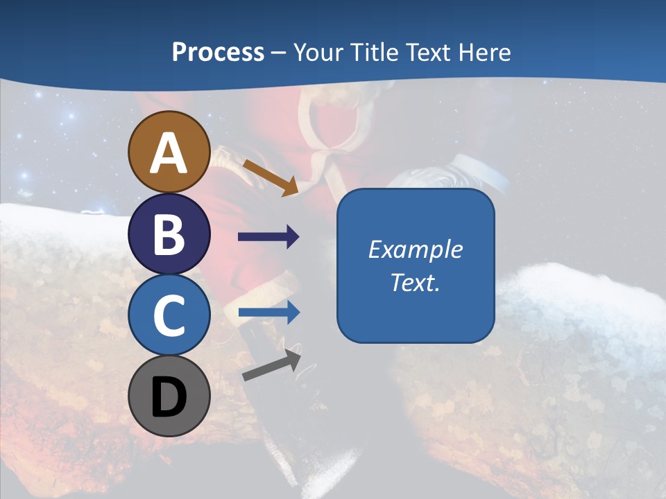 White Santa Fat PowerPoint Template