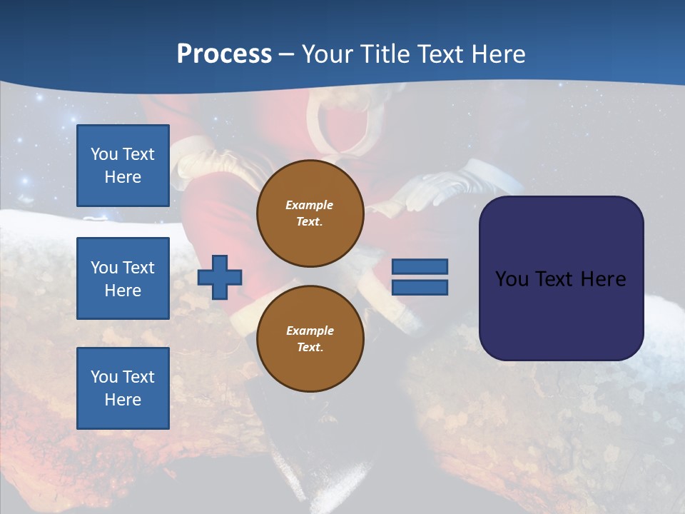 White Santa Fat PowerPoint Template