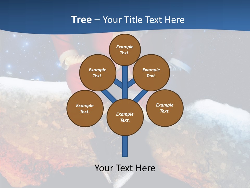 White Santa Fat PowerPoint Template