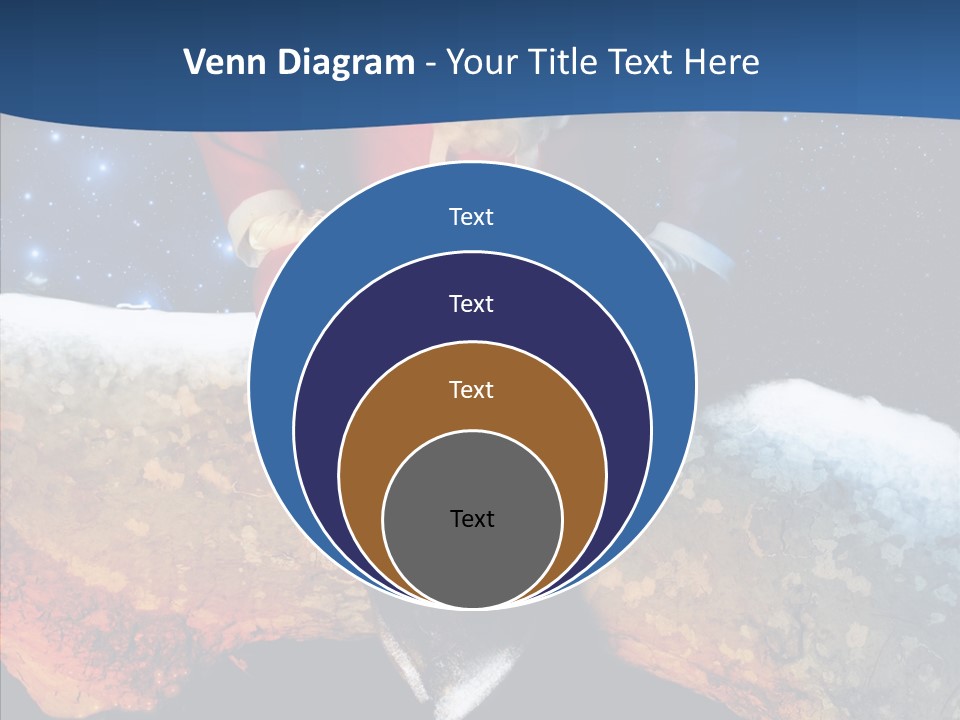 White Santa Fat PowerPoint Template