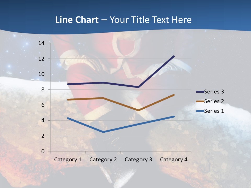 White Santa Fat PowerPoint Template