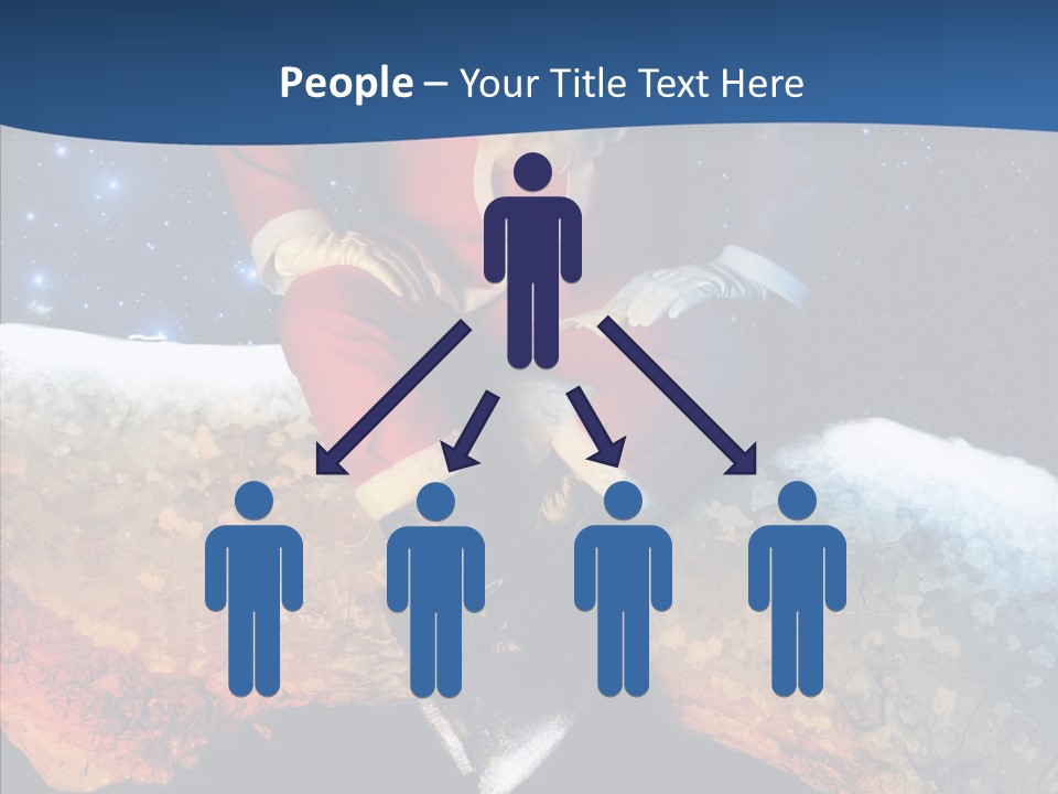 White Santa Fat PowerPoint Template