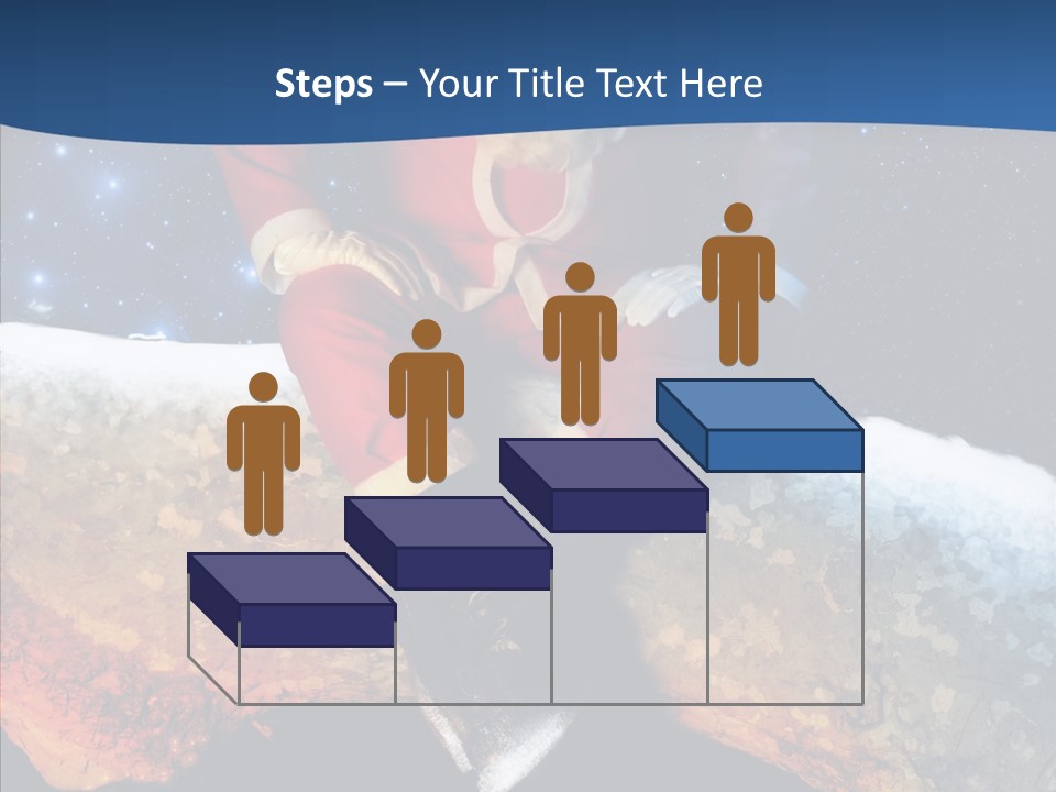 White Santa Fat PowerPoint Template