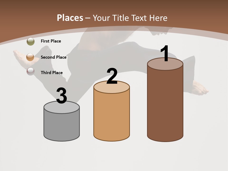 Fitness Pose Young PowerPoint Template