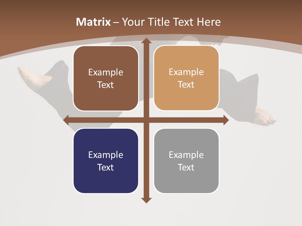 Fitness Pose Young PowerPoint Template