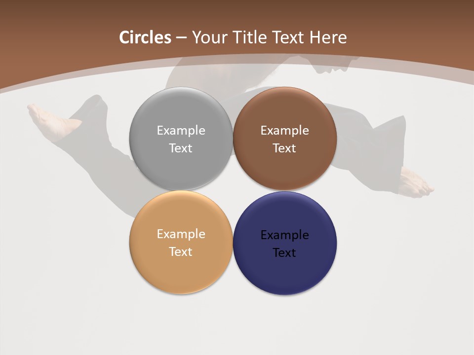 Fitness Pose Young PowerPoint Template