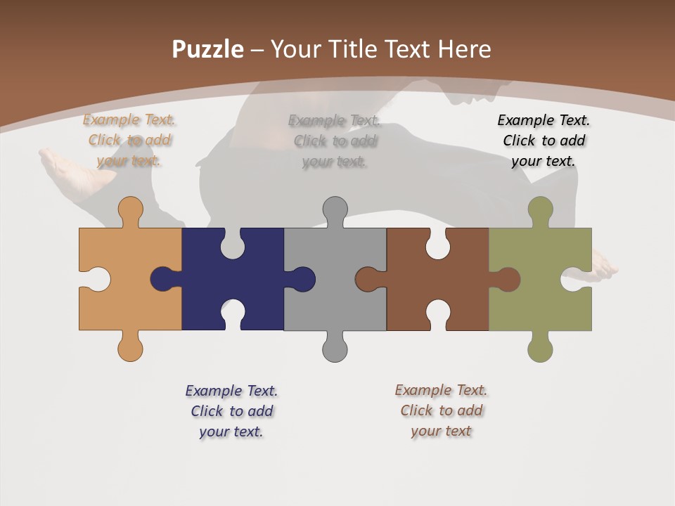 Fitness Pose Young PowerPoint Template