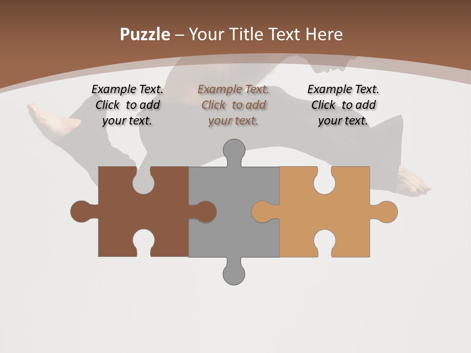 Fitness Pose Young PowerPoint Template