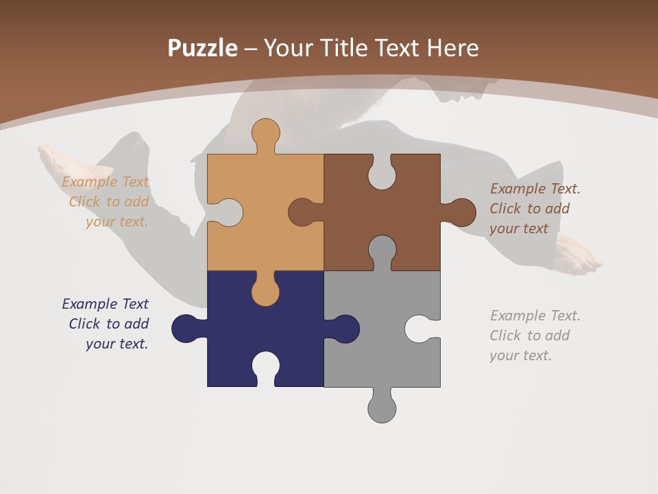 Fitness Pose Young PowerPoint Template